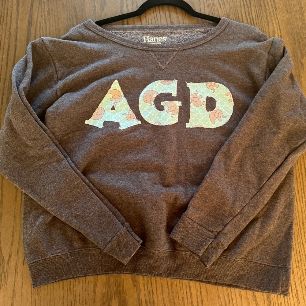 Alpha Gamma Delta Embroidered Sweatshirt | AGD | ΑΓΔ